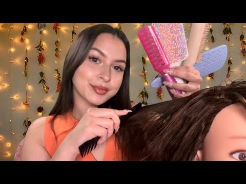 ASMR brushing your hair until you fall asleep 🫶🏼