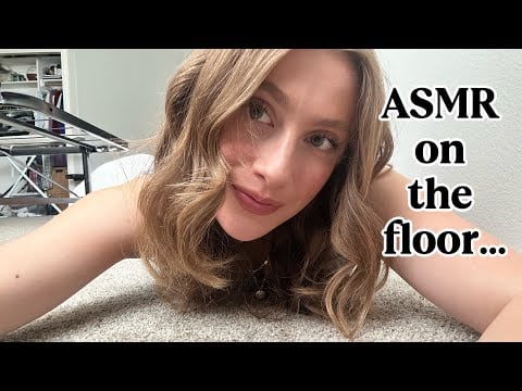 ASMR on the FLOOR || carpet background noise 