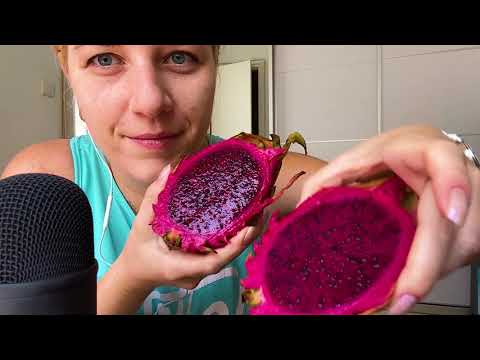 ASMR Eating Dragon Fruit