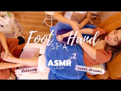 ASMR Foot & Hand Spa🧡scrub, massage, mask, nourish | Real spa experience