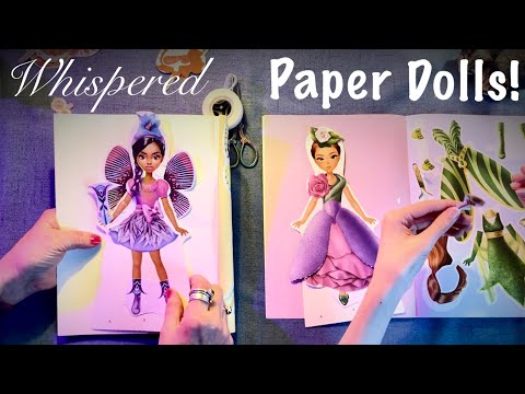ASMR Paper Dolls With My Granddaughter! (Whispered version) Childhood memories.