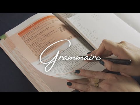 ASMR soft spoken French grammar exercise - easy & relaxing