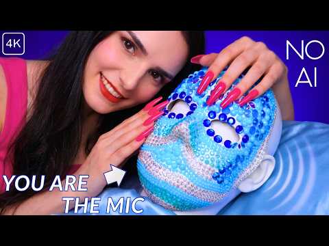 ASMR BUT You Are the Mic 😱 Mic Scratching & Tapping on BINAURAL Head Mic for Sleep 😴 NO TALKING - 4K