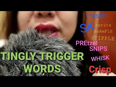 ASMR VERY TINGLY TRIGGER WORDS TO MAKE YOU SLEEP FAST