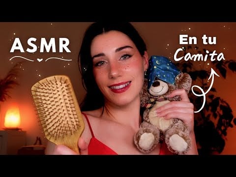 ASMR EN TU CAMITA HASTA QUE TE DUERMAS ❤️💤 Caricias, Masajes & Cepillo 🪔 Roleplay en Español