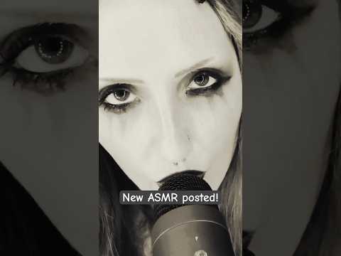 Goth Ghoul ASMR🦇🖤 #asmr #gothbeauty #gothgirl #asmrsounds