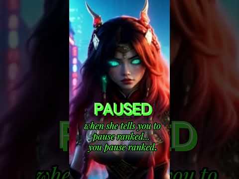 CRIMSON SENPAI ~ when she tells you to pause ranked... you PAUSE ranked...  #asmr #gaming