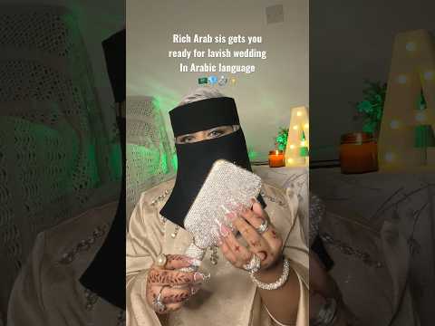Rich Arab Sister gets you ready for lavish wedding 🇸🇦✨in arabic language #asmrhairplay #arabic