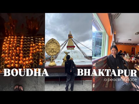 ASMR Walk in Boudhanath & Bhaktapur | Peaceful Sounds of Nepal 🇳🇵✨🪷 (VLOG)