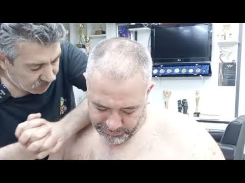 ASMR HAIR AND BEARD SHAVING SKIN CARE AND RELAXING MASSAGE