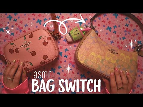 ASMR Switch Out My Bag with Me for Spring 🌸👜