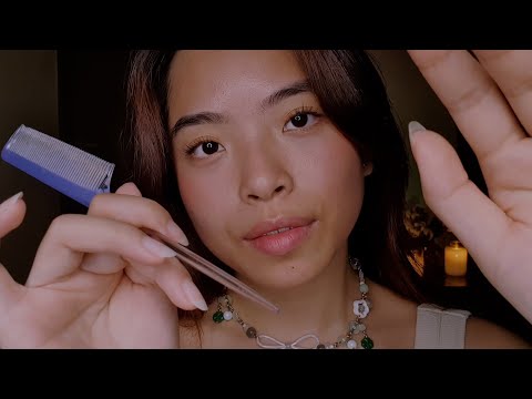 ASMR Gentle Hair & Scalp Attention 💆🏻‍♀️ Scalp Scratching & Massage, Hair Brushing (Layered Sounds)