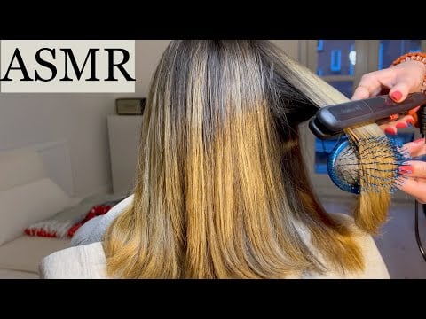 ASMR | Slow Hair Straightening with Sections (pure relaxation, no talking)