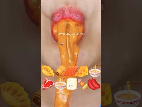 @AngelEATING777 asmr CHEESE MALA ROSE TTEOKBOKKI 마라 로제 떡볶이 먹방 MUKBANG eating sounds