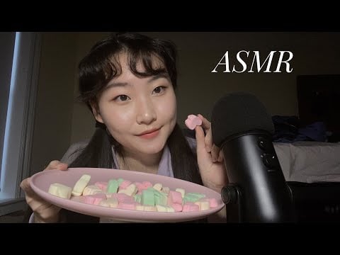 ASMR Marshmallows & Donuts 🍬🍩  Eating Sounds MUKBANG 棉花糖甜甜圈咀嚼音 마시멜로 도넛 먹방