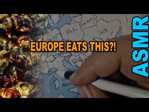 The Weirdest Food Every European Country Is Proud Of | ASMR Tracing + whispered facts