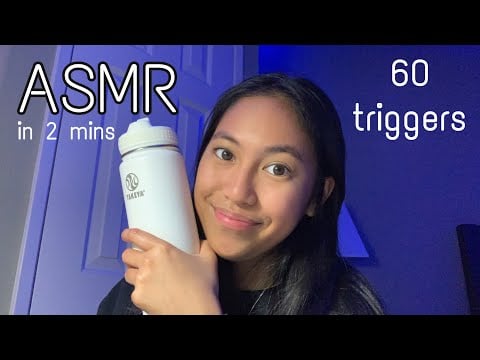 ASMR 60 TRIGGERS in 2 MINUTES