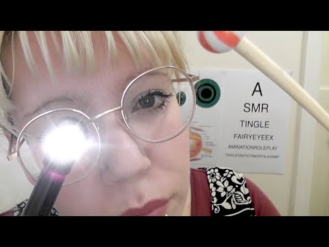 ASMR EYE EXAMINATION ROLEPLAY - Opthalmologist Clinic Visit