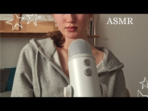 ASMR| My first video ~ hand sounds, mouth sounds, rambles, and mic brushing ♡♡