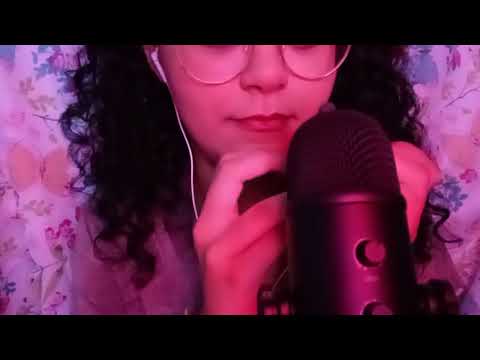 ASMR PARA DA SONINHO EM VOCÊ/sons de boca/pincel na tela e no microfone/conta gotas/gloss/