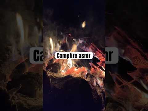 Cozy campfire in October🍁🍂 #asmrsounds #campfireasmr #fireasmr #breakingbreadasmr #cozyasmr