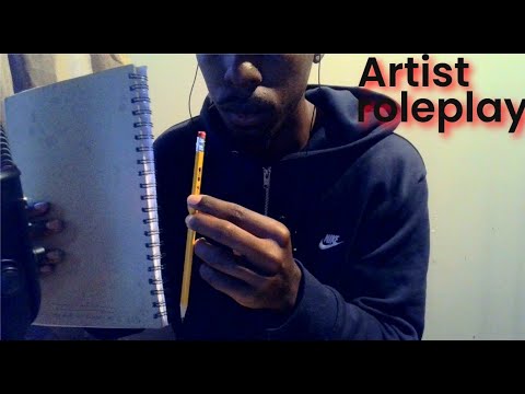 [ASMR] Artist draws a cartoon for you (close whispers)