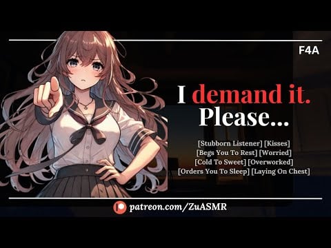 Protective Tsundere GF Forces You To Stop Working |F4A| Overworked| Cold To Sweet| Begs| ASMR RP