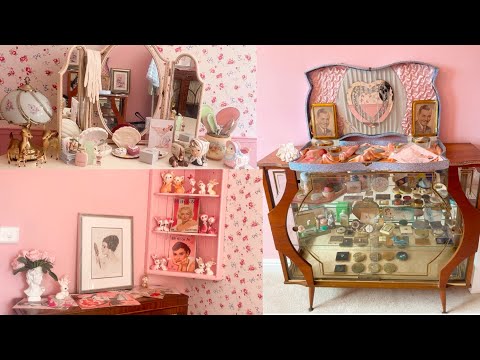 My vintage room tour ~ ASMR ~ 1920’s- 1950’s collection 🎀