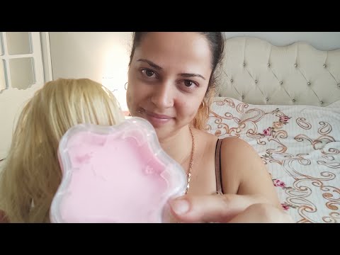 Saçlarını taradım bakım yaptımmm | Asmr | Türkçe Asmr