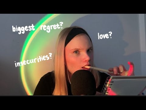 ASMR asking you deep personal questions 🦋