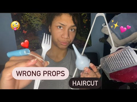 ASMR - Wrong Props Haircut (Ifret)