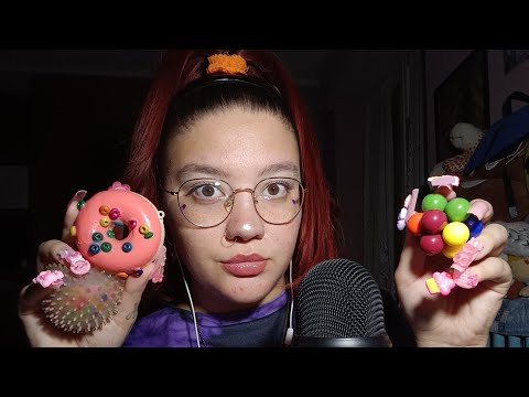 FAST & AGGRESSIVE (Tapping, Squeezing, Mouth Sounds, Hand Movements, Spit Painting) 😴💜  | ASMR ITA