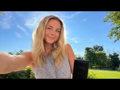 ASMR OUTSIDE | Relaxing Nature Ambiance | Rustling Wind & Leaves