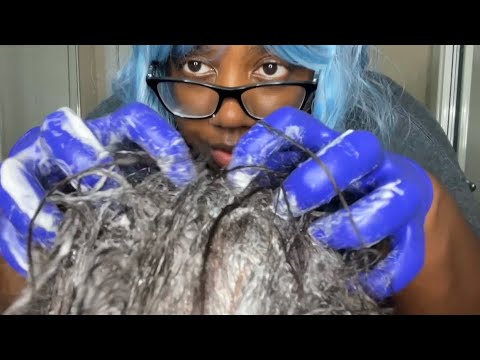 Asmr | Very Unprofessional Hair Dye Scalp Massage (fast and aggressive) 💆🏾‍♀️