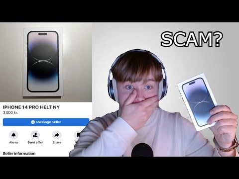 (DANSK ASMR) IPHONE 14 PRO UNBOXING SCAM?!?