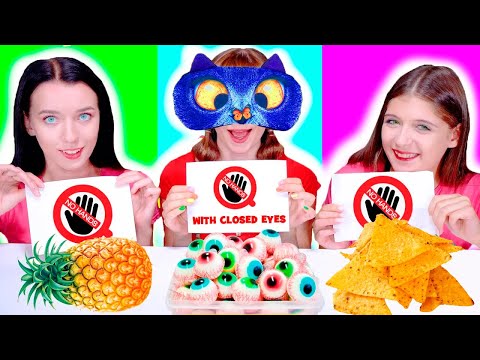 ASMR No Hands VS No Hands Vs No Hands with Closed Eyes Mukbang