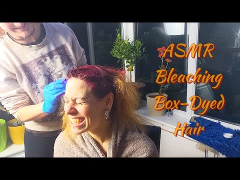 Bleaching Box Dyed & Henna-ed Hair! (ODE TO BRAD MONDO 🧡🎻) Relaxing rain sounds | ASMR SOFT SPOKEN