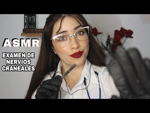 ASMR EXAMEN DE NERVIOS CRANEALES| Roleplay👩‍⚕️