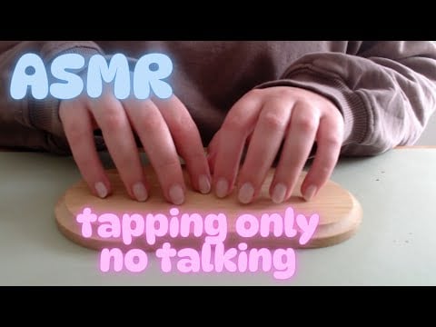 ASMR Gentle Tapping | No Talking | wood, book, leather