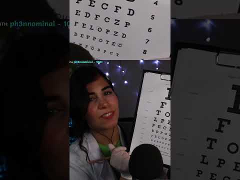 🩺 DOCTOR CHECKS YOUR EYES 🩺  #ASMR #medicalasmr