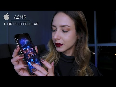 ASMR | Tour completo pelo meu celular 📲 muitos sussurros!