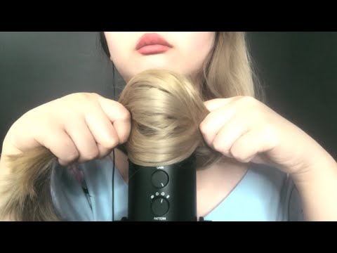 [ASMR] MIC CUPPING USING MY HAIR  (so tingly)