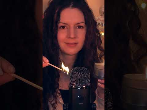 ASMR Match Lighting/Fire Crackling  #asmr #asmrsounds #tingly