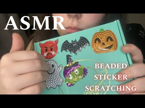 Halloween themed beaded sticker sounds • ASMR