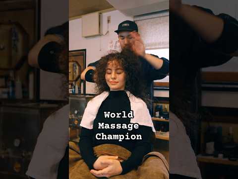 World Massage Champion Yamaguchi-san #asmr#barber#relaxing