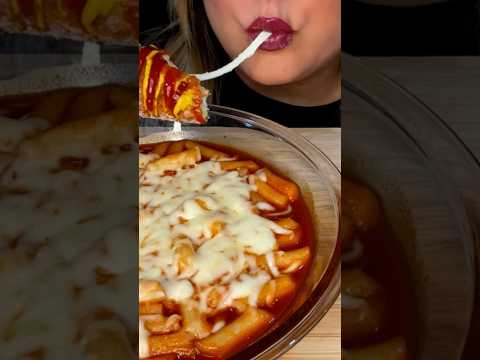 Cheesy Corn Dog #shorts #asmr #asmrfood #corndog