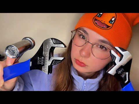 asmr fixing officer Jenny’s bike, Pokémon roleplay 🔧🔩🏍️