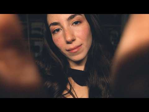 I gently touch your head and face to help you fall asleep | Soft whispering ASMR