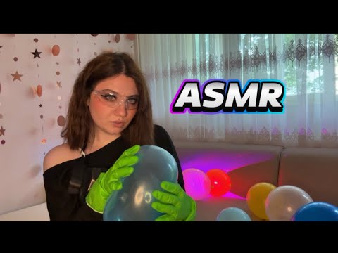 ASMR | Squashy Balloons, PVC Apron and Rubber Gloves 🧤😍
