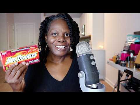 ASMR Chewy Spicy Candies Eating Sounds